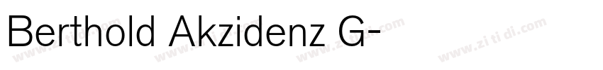Berthold Akzidenz G字体转换